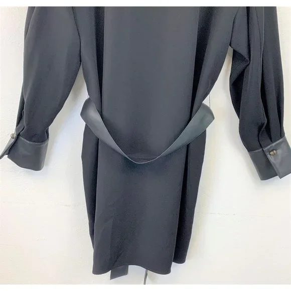 NWT Vince tied-waist V-neck dress Size L - Picture 8 of 8